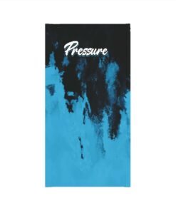 Blue Abstract Pressure Neck Gaiter, Breathable Face Cover, Adjustable Sports Mask, Outdoor Summertime Gear, Essential for Hikers