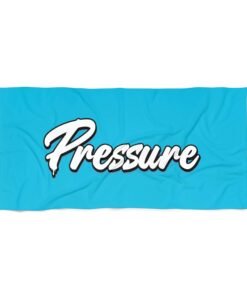 Stylish Beach Towel with ‘Pressure’ Design | Summer Essential, Poolside Accessory, Travel Must-Have, Beach Picnic Gear, Vibrant Gift Idea